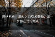 网络热点：黑料入口引发轰动，每一步都在讨论焦点